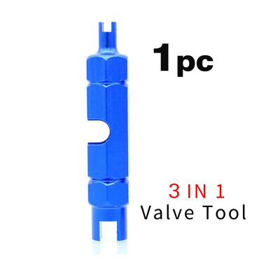 4 IN 1 vārsta serdes noņemšanas rīks un alumīnija velosipēda Presta vārsta vāciņš Schrader vārsta vāks, putekļu necaurlaidīgs MTB šosejas velosipēdam