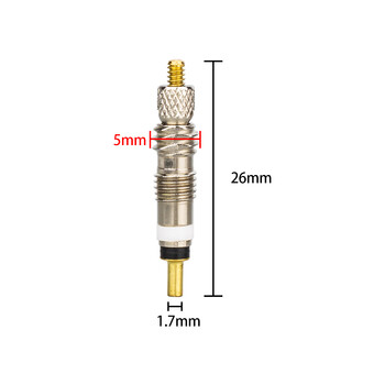 ZTTO 6 τμχ Presta Valve Core Brass FV Αντικατάσταση ακροφυσίου ελαστικού ποδηλάτου Πυρήνας βαλβίδας MTB Road Bike Tubeless Service Parts Alloy