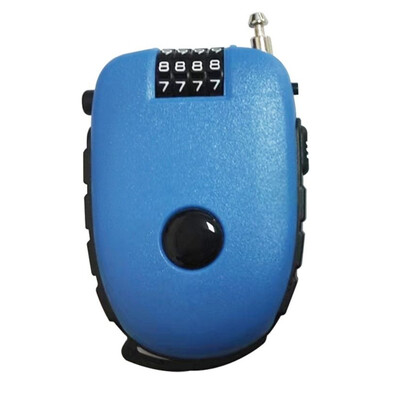 Pretaizdzīšanas motocikla ķiveres slēdzene, 4 ciparu izvelkama motocikla piekaramā slēdzene, atiestatāma kombinētā bloķēšanas riteņa paroles bloķēšanas bagāža