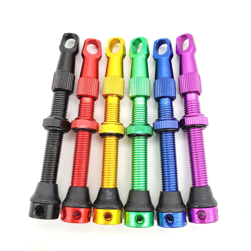 1 par ventila za gume bez zračnica za bicikle s poklopcem ključa Cestovni bicikl MTB Presta bez ventila za zračnice aluminijska legura