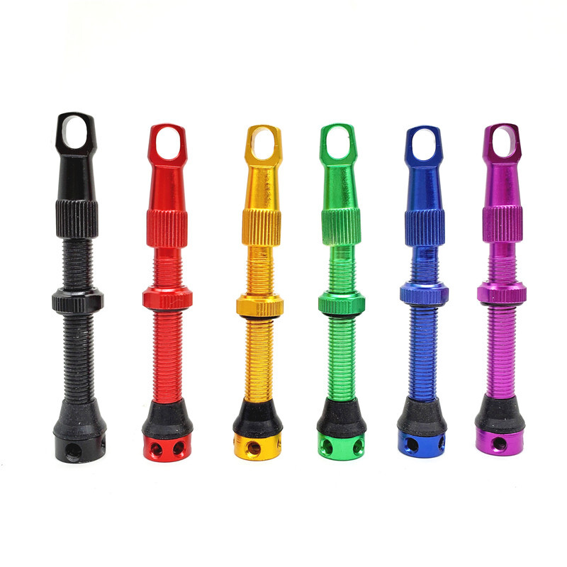 1 par ventila za gume bez zračnica za bicikle s poklopcem ključa Cestovni bicikl MTB Presta bez ventila za zračnice aluminijska legura