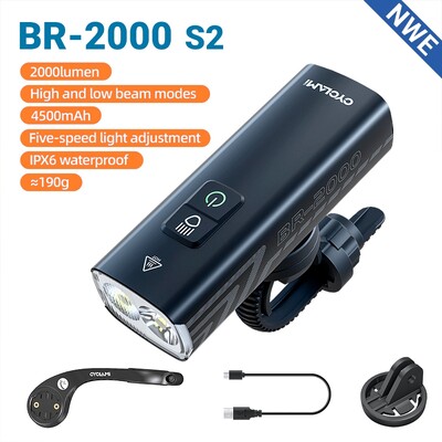 CYCLAMI velosipēda lukturis 1200LM T6 LED uzlādējams komplekts šosejas MTB velosipēda priekšējais aizmugurējais priekšējo lukturu lukturis lukturītis riteņbraukšanas lukturu grupa