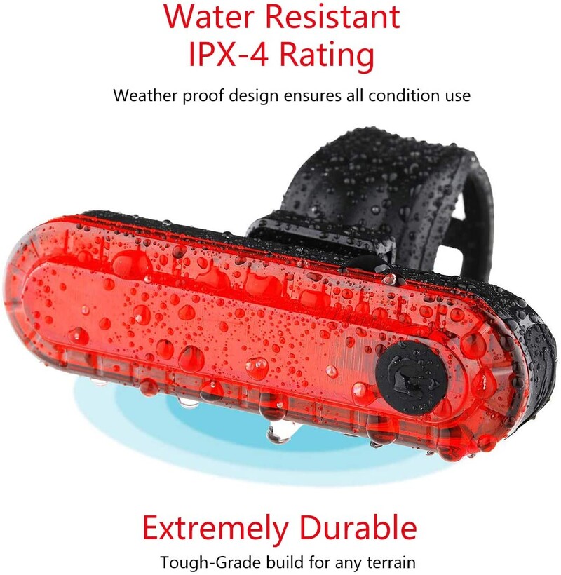 Stražnje stražnje svjetlo za bicikl USB punjiva crvena ultra svijetla stražnja svjetla Prilagodba biciklu Jednostavna za instalaciju za sigurnost biciklizma