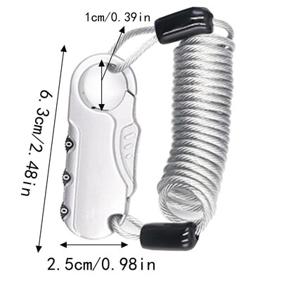 Elektrinio motociklo balnelio užraktas, apsaugantis nuo vagystės, saugos kabelio užraktas slaptažodžiu užrakto dizainas, saugos užraktas, skirtas elektriniams motociklams mopedams
