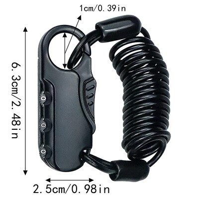 Elektrinio motociklo balnelio užraktas, apsaugantis nuo vagystės, saugos kabelio užraktas slaptažodžiu užrakto dizainas, saugos užraktas, skirtas elektriniams motociklams mopedams