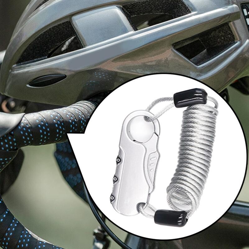 Elektrinio motociklo balnelio užraktas, apsaugantis nuo vagystės, saugos kabelio užraktas slaptažodžiu užrakto dizainas, saugos užraktas, skirtas elektriniams motociklams mopedams