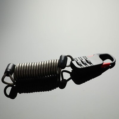 Patvarus mini kabelinis užraktas, apsaugantis nuo vagystės, 3 skaitmenų kombinuotas slaptažodis Apsaugos užraktas Laidinis užraktas Šalmas užraktas dviračio užraktas