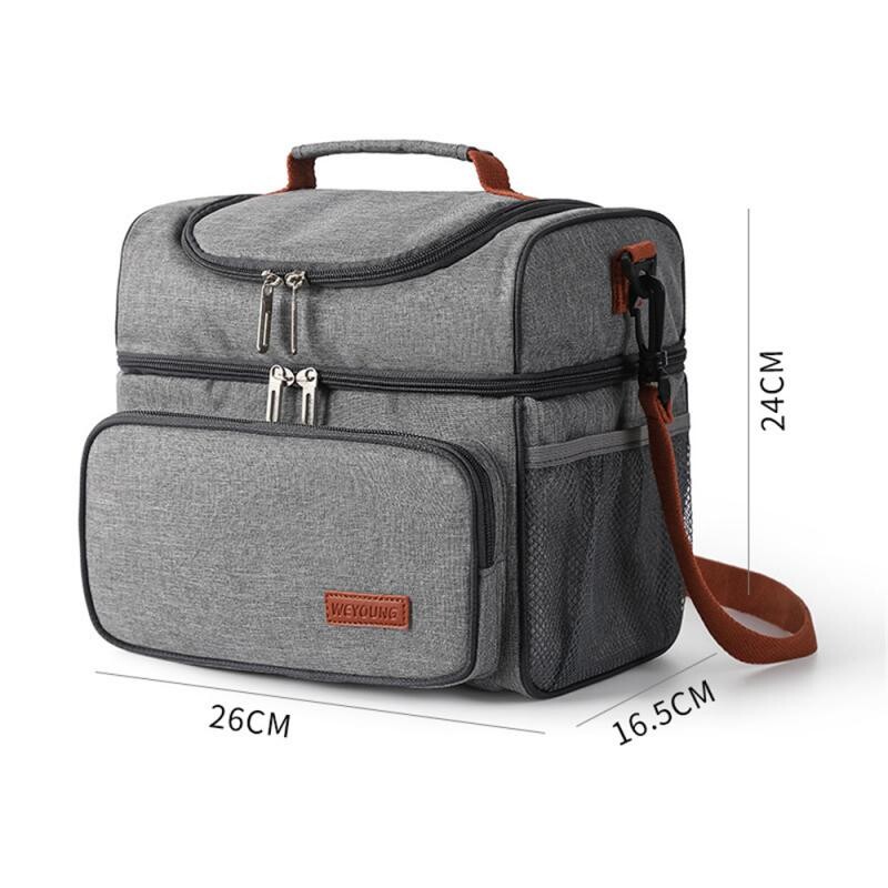 Veľkokapacitné izolačné vrecko, sivé tesnenie, nepriepustné zahusťovanie a zvyšovanie ochrany tepla a chladu, modré