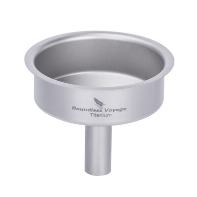 Boundless Voyage Pâlnie din titan Accesorii pentru balon de șold Pâlnie de bucătărie pentru transferul lichidelor și umplerea sticlelor și recipientului