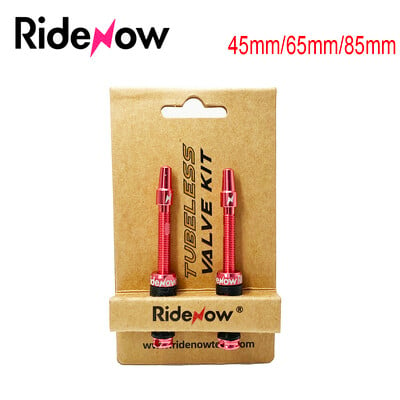 Ridenow Bicicletă Presta Tubeless Air Supapă 45mm 65mm 85mm Miez de supapă Tubeless din aliaj de aluminiu detașabil pentru MTB Road Bicicletă Anvelopă