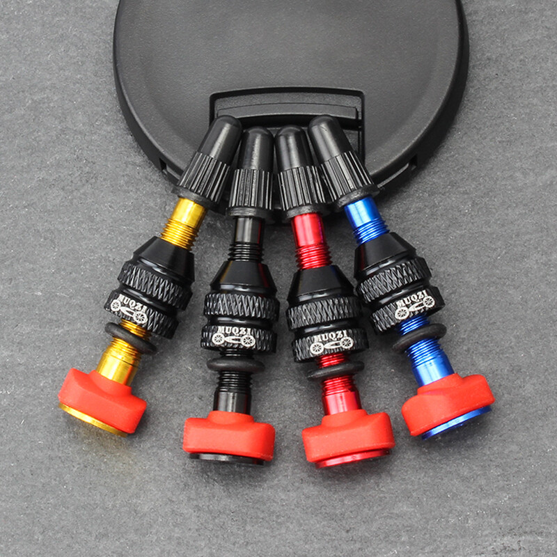 MUQZI 2PCS 40/60MM Biciklistički ventil bez zračnice F/V Presta MTB cestovni bicikl ventil za gume CNC bradavice od legure Mjedena jezgra ventila Dodatna oprema