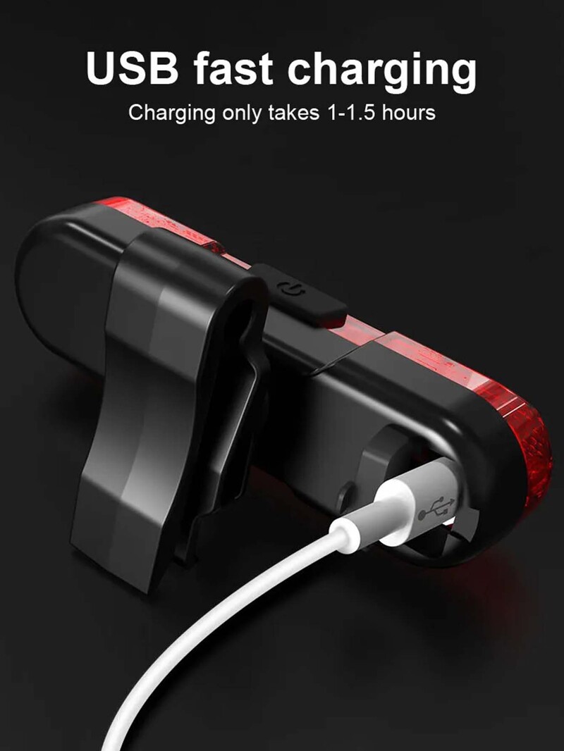 Vodootporno LED svjetlo za bicikl USB punjivo sigurnosno svjetlo upozorenja za stražnji dio bicikla Svjetlo za bicikl Dodaci za bicikl