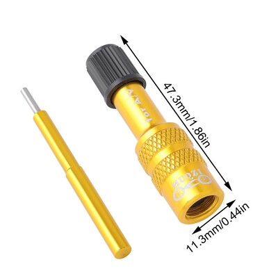 Zračna vilica od aluminijske legure Adapter ventila na napuhavanje Av produžetak Mlaznica za pretvorbu Dodatak za cestovnu vilicu za bicikl