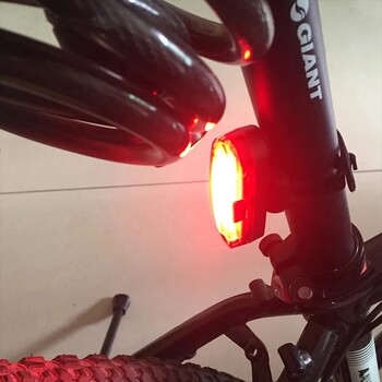 Πίσω φανάρι ποδηλάτου MTB Red Light Πίσω φως Ποδηλασίας Θέρμανσης Λάμπα ασφαλείας USB Επαναφορτιζόμενη Led Αξεσουάρ ελαφρού ποδηλάτου ποδηλάτου