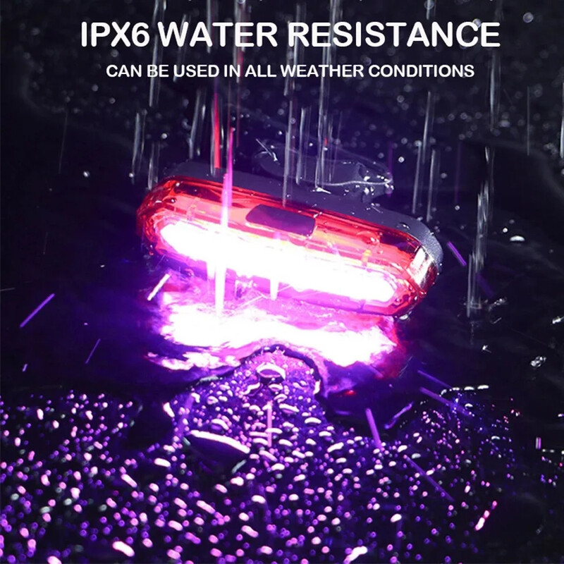 Zadné svetlo na bicykel MTB červené svetlo na bicykel zadné svetlo cyklistické ohrievacie bezpečnostné svetlo USB nabíjateľné LED svetlo na bicykel príslušenstvo pre bicykle