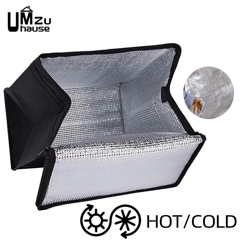 43 L izolēta soma Pārtikas preču augļu pārtikas maltīte Liela uzglabāšana Dzesētājs Piegāde Rāvējslēdzējs Termiskais futrālis Āra iepirkšanās tirgus organizators