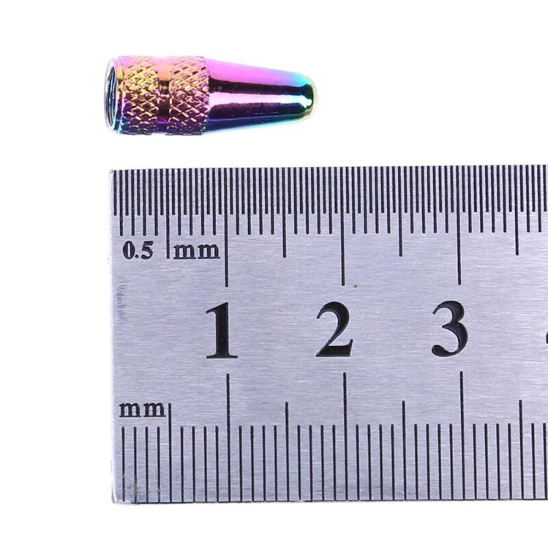 5gab velosipēda riepas vārsta vāciņš alumīnija augstspiediena vāciņi vārstiem Presta velosipēda riepu cepure MTB velosipēda piederumi varavīksnes krāsa