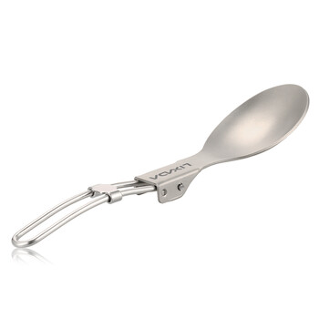 Πτυσσόμενο κουτάλι Lixada Titanium Spork Outdoor σερβίτσιο Μαγειρικά σκεύη υπαίθριου κάμπινγκ Ελαφριά διπλωμένα μαχαιροπήρουνα για πικνίκ κατασκήνωσης