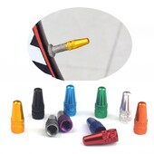 4/8 gab Alumīnija sakausējuma velosipēda riepas Perst vārsta vāciņš MTB šosejas velosipēda pārklājums aizsargs ceļa MTB riepas putekļu necaurlaidīgs velosipēda Presta vārsts