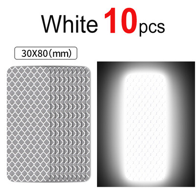 10–60 gab. Velosipēda atstarojošas uzlīmes Drošas 30x80 mm brīdinājuma josla automašīnas motocikla nakts drošības zīme velosipēda loka rāmja atstarotājs