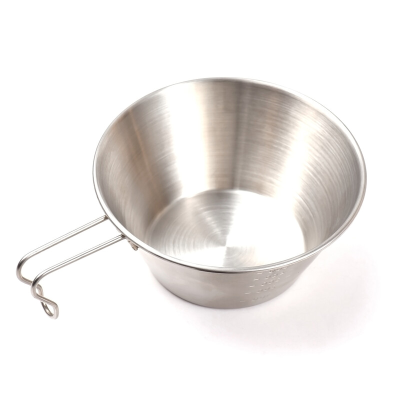 500ml Camping Sierra Cup nerūsējošā tērauda mērtrauks āra kempingam mugursoma pārgājieniem 1gab / 2gab