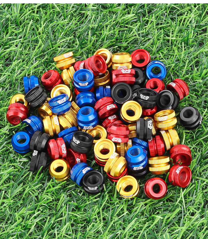 MUQZI 2Pcs Biciklistička guma bez zračnice Presta Matica ventila MTB Obruč cestovnog bicikla Aluminijski ultralaki poklopac ventila Dijelovi za popravak bicikla