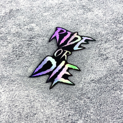 1PC Ride or Die Naljepnice okvira bicikla Gornja cijev bicikla Vilice Kacige Vinilne naljepnice Vodootporne za MTB bicikle Dodaci za motocikle