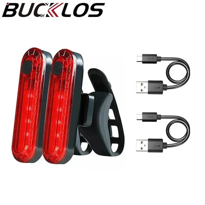 2GB velosipēda aizmugurējie lukturi USB uzlādējams aizmugurējais lukturis īpaši spilgts aizmugurējais lukturis 220mAh LED ūdensnecaurlaidīgs braukšanas brīdinājuma signāls, sarkans velosipēda lukturis