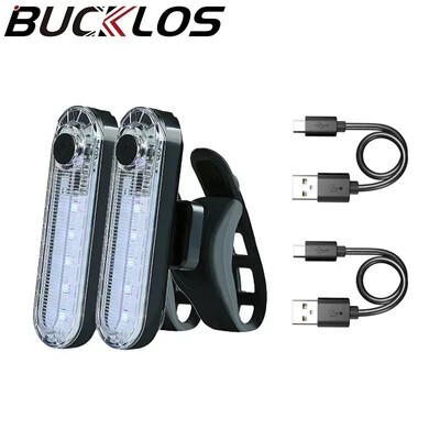 2GB velosipēda aizmugurējie lukturi USB uzlādējams aizmugurējais lukturis īpaši spilgts aizmugurējais lukturis 220mAh LED ūdensnecaurlaidīgs braukšanas brīdinājuma signāls, sarkans velosipēda lukturis