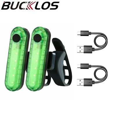 2GB velosipēda aizmugurējie lukturi USB uzlādējams aizmugurējais lukturis īpaši spilgts aizmugurējais lukturis 220mAh LED ūdensnecaurlaidīgs braukšanas brīdinājuma signāls, sarkans velosipēda lukturis