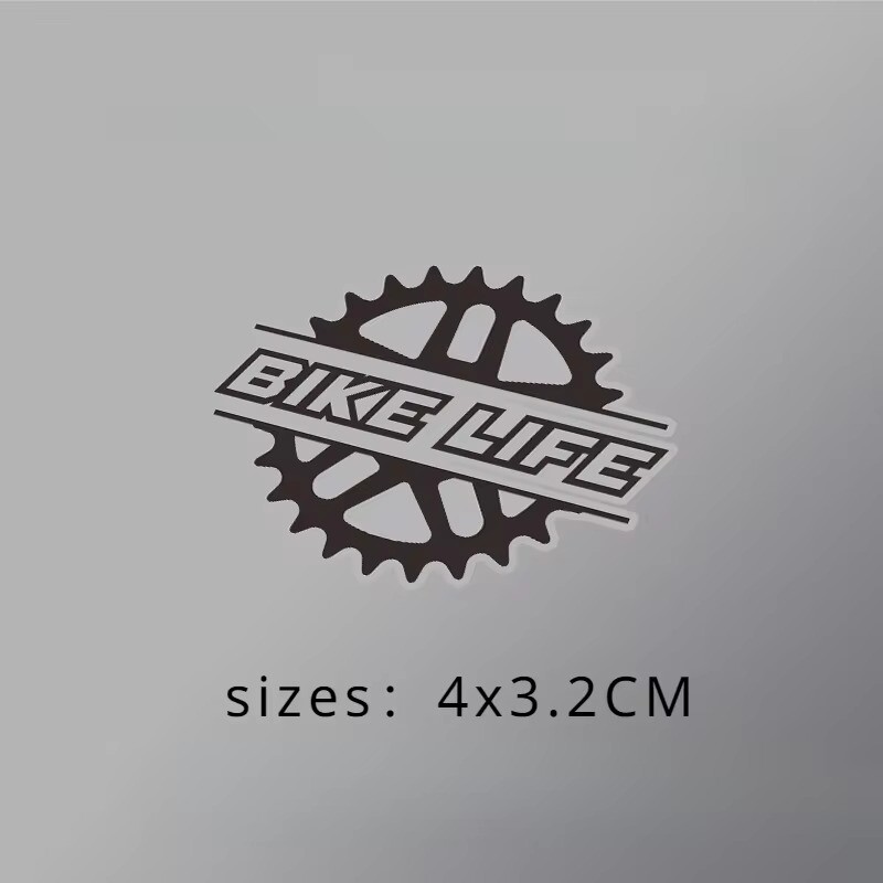 1PC BIKE LIFE velosipēda uzlīme rāmja augšējai caurulei sēdekļa caurulei dekoratīvā vinila uzlīme MTB velosipēda ūdensizturīgiem motociklu piederumiem