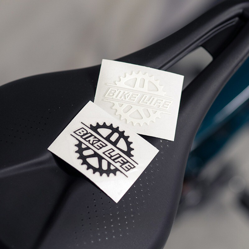 1PC BIKE LIFE velosipēda uzlīme rāmja augšējai caurulei sēdekļa caurulei dekoratīvā vinila uzlīme MTB velosipēda ūdensizturīgiem motociklu piederumiem