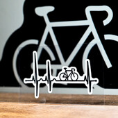 Elektrokardiogrāfijas EKG Ceļa velosipēda rāmja uzlīmes Augšējā caurule Ūdensizturīgs Modes Dekorācijas Piederumi Velosipēdu izturīgas vinila uzlīmes