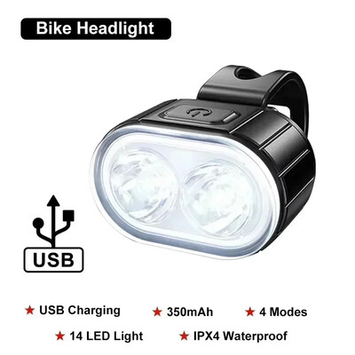 BUCKLOS velosipēda priekšējo aizmugurējo lukturu komplekts 10 LED velosipēda USB uzlādes priekšējo lukturu lukturis MTB ūdensizturīgs aizmugurējais lukturis LED laternas velosipēda daļas