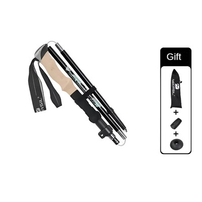 Spieķis — 5 sekciju salokāms kāpšanas personāls, pārnēsājams alpīnisma palīgs ar taisnu saķeri, alumīnija sakausējums