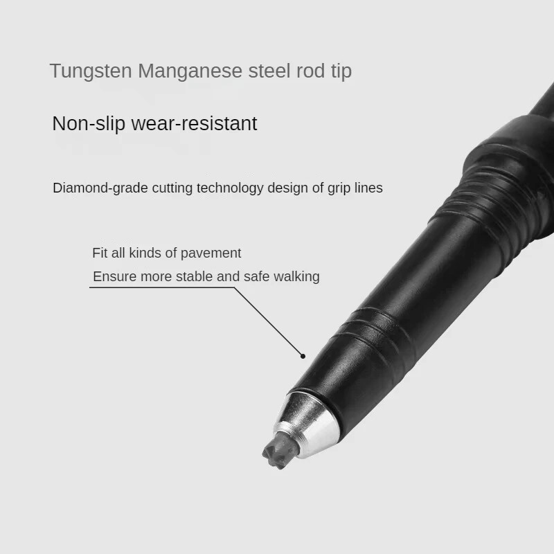 Spieķis — 5 sekciju salokāms kāpšanas personāls, pārnēsājams alpīnisma palīgs ar taisnu saķeri, alumīnija sakausējums