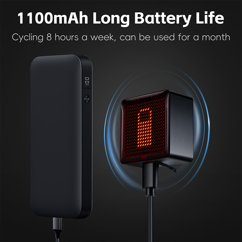 WEST BIKING Biciklistička zabava DIY stražnje svjetlo Visoka vidljivost kočionog svjetla 1100mAh dugotrajna stražnja svjetla Dodatna oprema za timski biciklizam