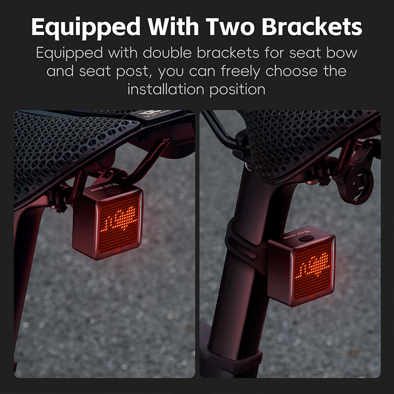 WEST BIKING Biciklistička zabava DIY stražnje svjetlo Visoka vidljivost kočionog svjetla 1100mAh dugotrajna stražnja svjetla Dodatna oprema za timski biciklizam