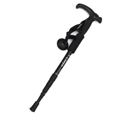 Ceļojumu piederumi 4 sekciju pārgājienu nūjas Neslīdoši salokāmi spieķi Nodilumizturība Viegli salokāmi kruķi pārgājieniem