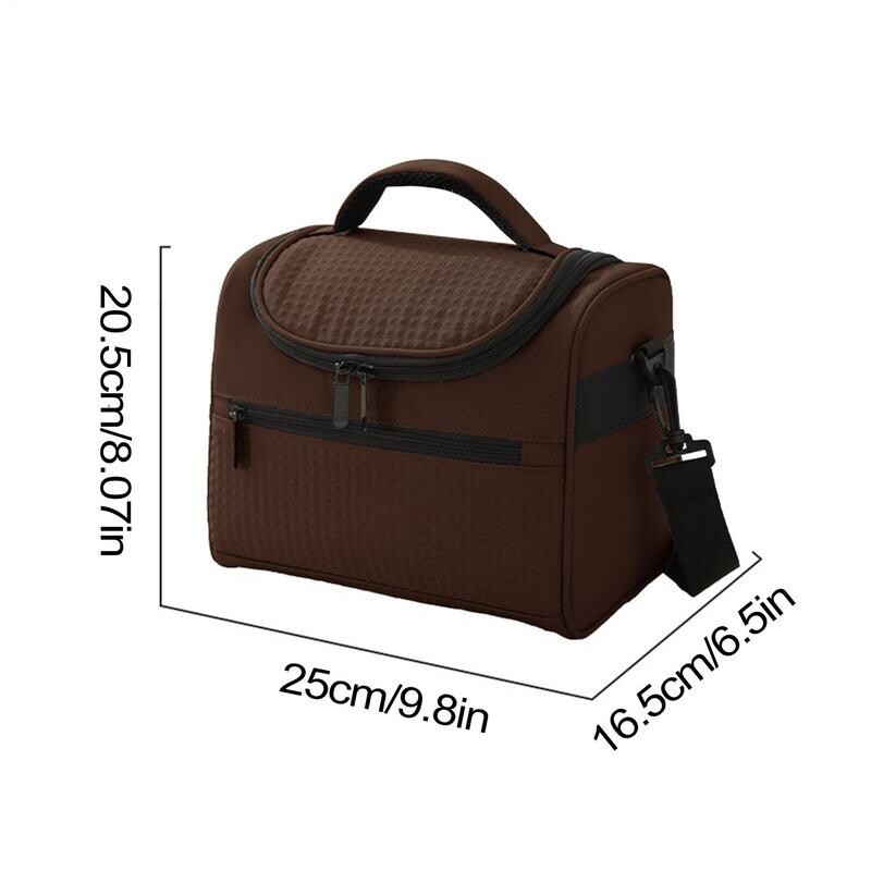 Pusdienu kaste sievietēm 8,5 l liela pusdienu soma, trīsslāņu izolācija, hermētisks dzesētājs pusdienu trauks ar regulējamu plecu siksnu