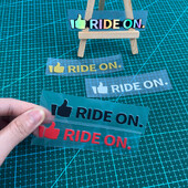 1PC RIDE ON Naljepnice za okvir bicikla Krema za sunčanje Gornja cijev upravljača MTB bicikla Vodootporni ukras Izdržljive vinilne naljepnice za motocikle