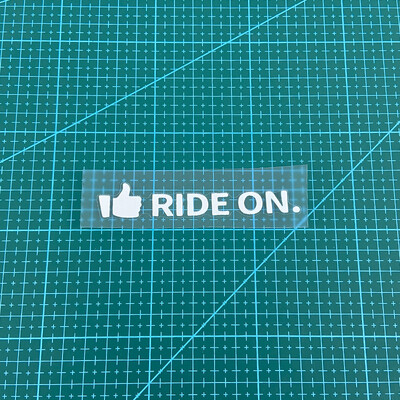 1PC RIDE ON Naljepnice za okvir bicikla Krema za sunčanje Gornja cijev upravljača MTB bicikla Vodootporni ukras Izdržljive vinilne naljepnice za motocikle