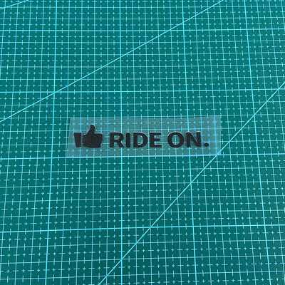 1PC RIDE ON Naljepnice za okvir bicikla Krema za sunčanje Gornja cijev upravljača MTB bicikla Vodootporni ukras Izdržljive vinilne naljepnice za motocikle