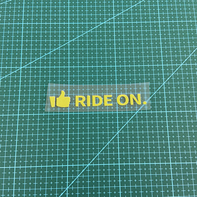 1PC RIDE ON Naljepnice za okvir bicikla Krema za sunčanje Gornja cijev upravljača MTB bicikla Vodootporni ukras Izdržljive vinilne naljepnice za motocikle