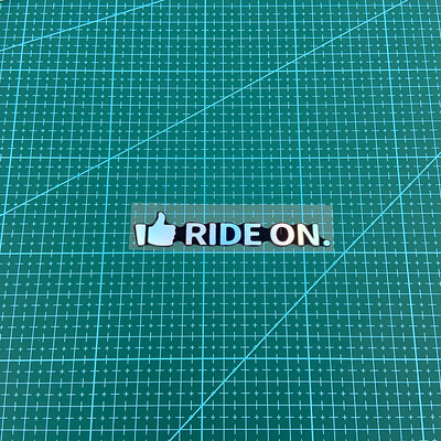 1PC RIDE ON Naljepnice za okvir bicikla Krema za sunčanje Gornja cijev upravljača MTB bicikla Vodootporni ukras Izdržljive vinilne naljepnice za motocikle