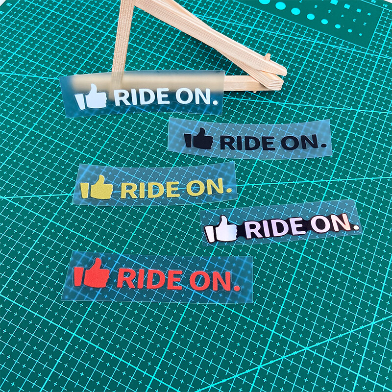 1PC RIDE ON Naljepnice za okvir bicikla Krema za sunčanje Gornja cijev upravljača MTB bicikla Vodootporni ukras Izdržljive vinilne naljepnice za motocikle