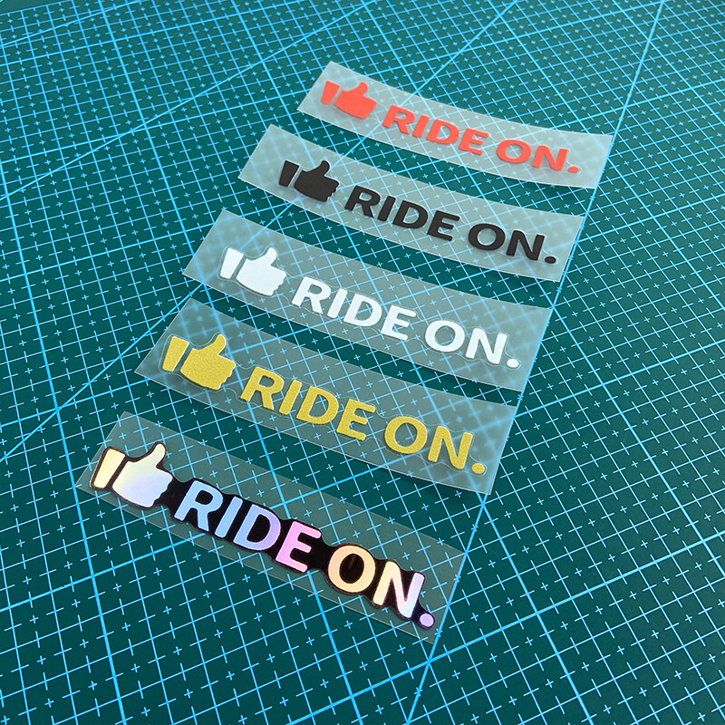 1PC RIDE ON Naljepnice za okvir bicikla Krema za sunčanje Gornja cijev upravljača MTB bicikla Vodootporni ukras Izdržljive vinilne naljepnice za motocikle