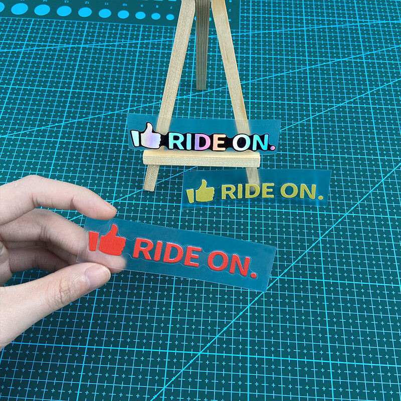 1PC RIDE ON Naljepnice za okvir bicikla Krema za sunčanje Gornja cijev upravljača MTB bicikla Vodootporni ukras Izdržljive vinilne naljepnice za motocikle