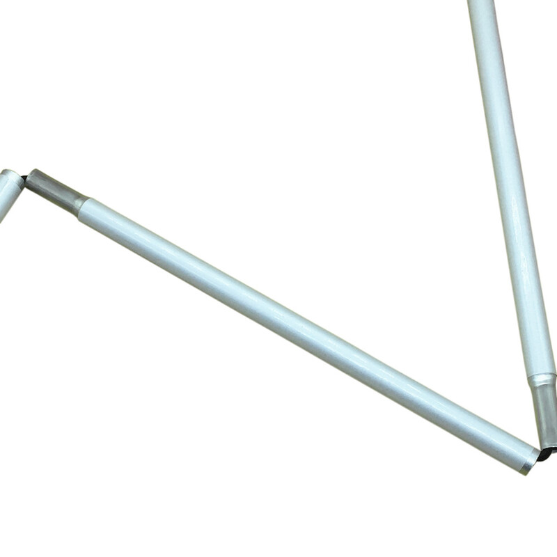 125cm-155cm alumīnija balts spieķis ar zilu rokturi žalūzijām (nolaižas 7 sekcijas) 7XU-BLK