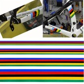 1PC Dugine boje Naljepnice za bicikle Vodootporne za MTB glavu Cijev Gornja cijev vilice Personalizirani ukrasi Vinilne naljepnice za cestovne bicikle